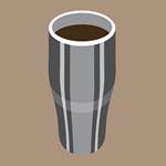 Double Walled Metal Coffee Cup